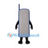 Mobile Phone Mascot Costume in Gray with Green Keypad