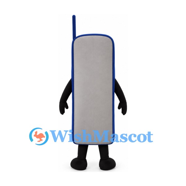 Mobile Phone Mascot Costume in Gray with Green Keypad