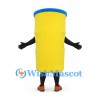 Mailbox Mascot Costume in Yellow with Blue Top