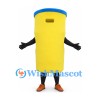Mailbox Mascot Costume in Yellow with Blue Top