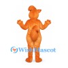 Cat Mascot Costume in Orange with Cream Belly
