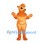 Cat Mascot Costume in Orange with Cream Belly