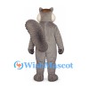 Squirrel Mascot Costume in Gray with Large Bushy Tail