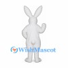 Rabbit Mascot Costume in White with Tall Ears