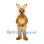Rabbit Mascot Costume in Brown with Cream Chest