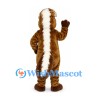 Skunk Mascot Costume in Brown with White Back Stripe