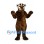 Badger Mascot Costume in Brown with White Face Stripes
