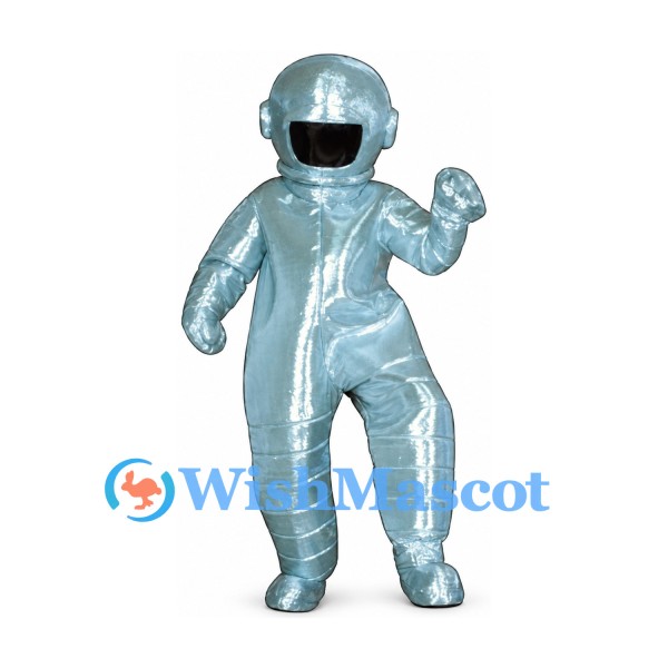 Astronaut Mascot Costume in Silver with Black Visor