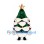 Christmas Tree Mascot Costume with Snow Trim and Gold Star