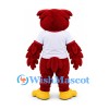 Cardinal Mascot Costume with White Sports Jersey