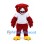 Cardinal Mascot Costume with White Sports Jersey