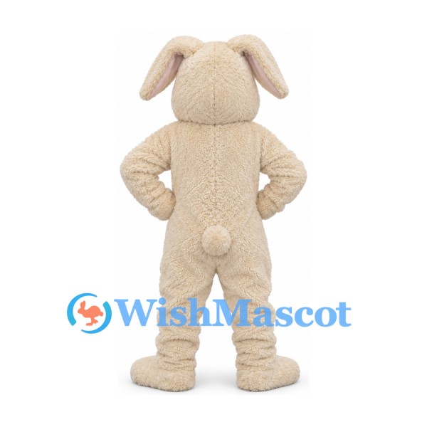 Dog Mascot Costume in Cream with Long Floppy Ears