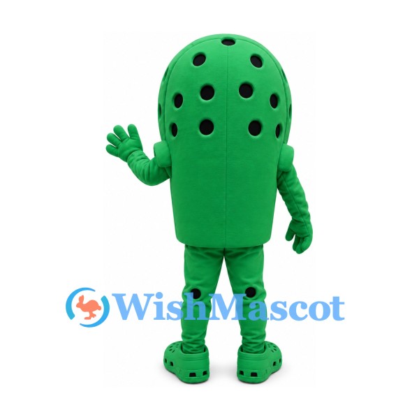 Shoe Mascot Costume in Green with Vent Holes