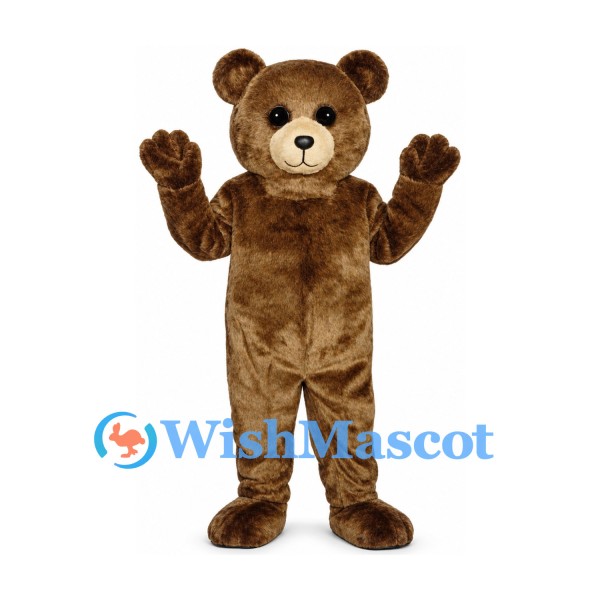 Bear Mascot Costume in Brown with Cream Muzzle