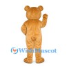 Bear Mascot Costume in Golden Brown with Rounded Ears