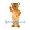 Bear Mascot Costume in Golden Brown with Rounded Ears