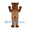 Bear Mascot Costume in Brown with White Cheeks