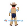 Cowboy Mascot Costume with Tan Hat and Red Bandana