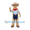 Cowboy Mascot Costume with Tan Hat and Red Bandana