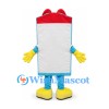 Snack Carton Mascot Costume with Red Top and Potato Chip Print