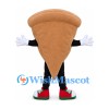 Pizza Slice Mascot Costume with Colorful Toppings
