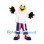 Bald Eagle Mascot Costume with White Shirt and Striped Pants