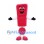 Exclamation Mark Mascot Costume in Pink with Smiling Face