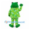 Frog Mascot Costume with Green Patterned Pajamas