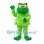 Frog Mascot Costume with Green Patterned Pajamas