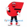 Magnet Mascot Costume in Red with Smiling Face