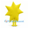 Sun Mascot Costume in Yellow with Pointed Rays