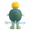 Turtle Mascot Costume with Blonde Hair and Cream Belly