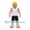 Sportsman Mascot Costume with Blonde Hair and White Tank Top