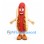 Hot Dog Mascot Costume with Chili Topping and Smiling Face