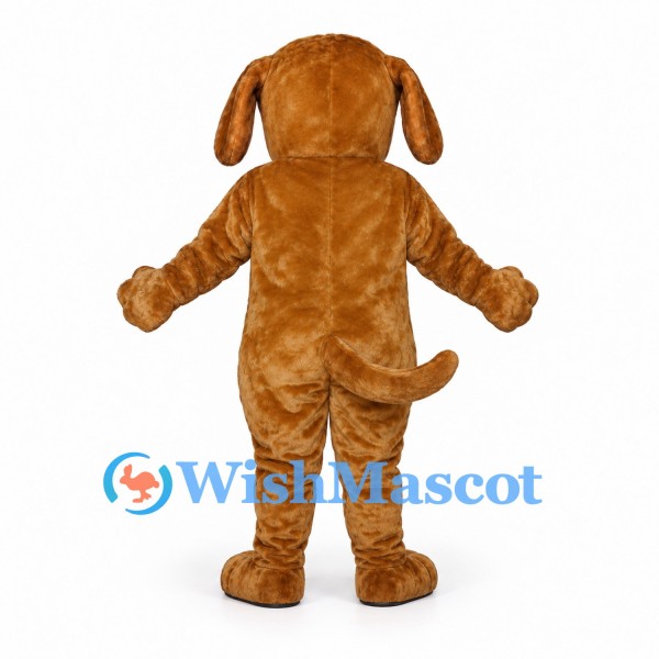 Dog Mascot Costume in Brown with Cream Muzzle