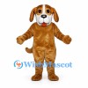 Dog Mascot Costume in Brown with Cream Muzzle