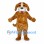 Dog Mascot Costume in Brown with Cream Muzzle