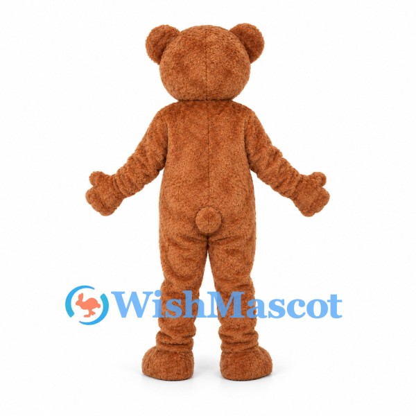 Bear Mascot Costume in Brown with Rounded Ears