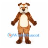Dog Mascot Costume in Brown with Cream Belly