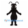 Ant Mascot Costume in Black with Long Antennae