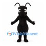 Ant Mascot Costume in Black with Long Antennae