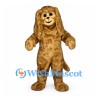 Dog Mascot Costume in Golden Brown with Long Ears