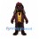 Dog Detective Mascot Costume with Burgundy Plaid Coat and Cap