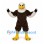 Bald Eagle Mascot Costume in Brown with White Head