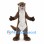 Otter Mascot Costume in Brown with Cream Belly and Long Tail