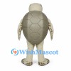 Sea Turtle Mascot Costume in Cream with Gray Shell