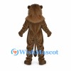 Lion Mascot Costume in Brown with Large Mane