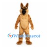 German Shepherd Mascot Costume in Tan and Black