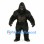 Gorilla Mascot Costume in Black with Muscular Chest