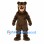 Bear Mascot Costume in Brown with Wide Smile